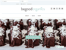 Tablet Screenshot of begoodorganics.com